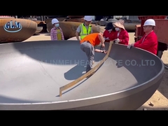 Q345r 2600mm Cabeça elíptica Vaso de pressão de aço inoxidável