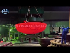 Cabeças tornadas côncavas formadas quentes do SA 516 GR 70N 2175mm Diatemer 95 milímetros grosso