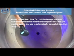 2590 mm de diâmetro 88 mm de espessura Aço carbono Cabeça do vaso de pressão Asme Cabeça côncava