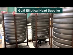 Asme 1000cm 2 a 1 cabeça elíptica de aço inoxidável