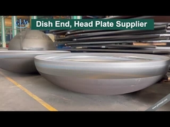 Cabeças de tanque de aço carbono, extremidades de tanque químico