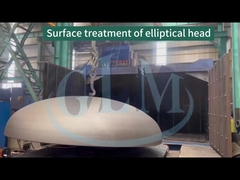 Tratamento de superfície de calotas elipsoidais de grau industrial