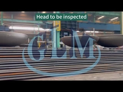 Q235 Q345 Torisférico Dispositivo de pressão de cabeça para vedação de tubos 100mm