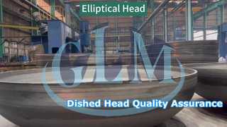 Meça com precisão as dimensões das tampas elípticas para garantir a qualidade.