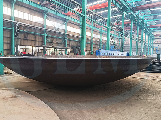 Cabeça esférica de aço carbono, cabeça de recipiente, cabeça de tanque