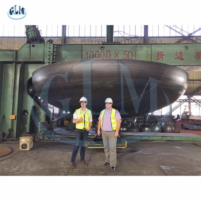 2 mm 200 mm Vaso de pressão ASME Fim de prato Ms Fim de prato em forma elíptica