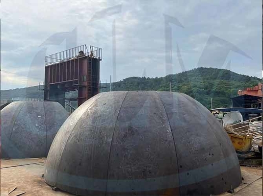 Especializado de aço carbono Joggle Teste cabeça de pressão navio extremidades hemisféricas