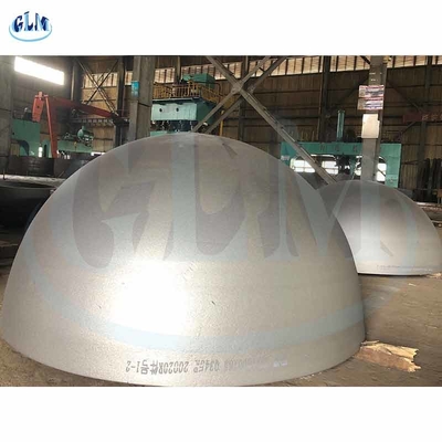 Cúpula de aço inoxidável Diâmetro da cabeça hemisférica 1200 mm 1400 mm Pensa em 6 mm