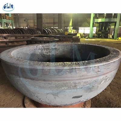 Cabeça tornada côncava Hemispherical do aço carbono com espessura de 120mm