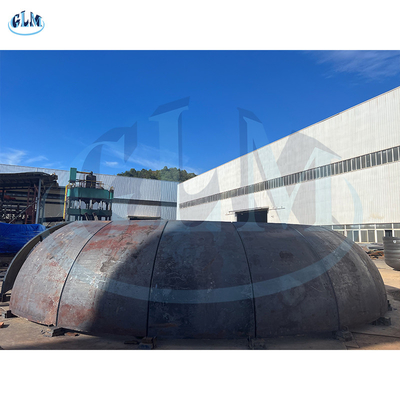 Diâmetro cônico das cabeças 9500mm do tanque do aço carbono para o tanque do reator