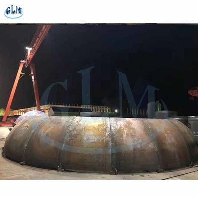 Cabeça de tanque cônica de 8600 mm de diâmetro Cabeça de prato para fabricação de tanque