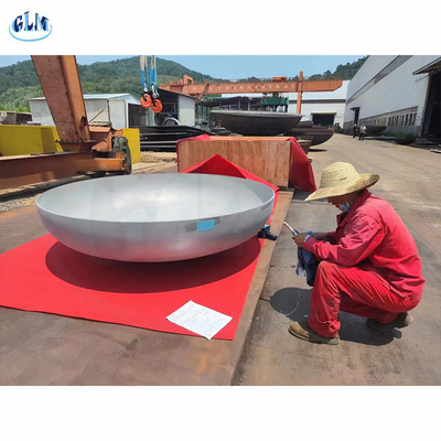 Cabeças tornadas côncavas elípticas Hemispherical de aço inoxidável da extremidade para agitadores