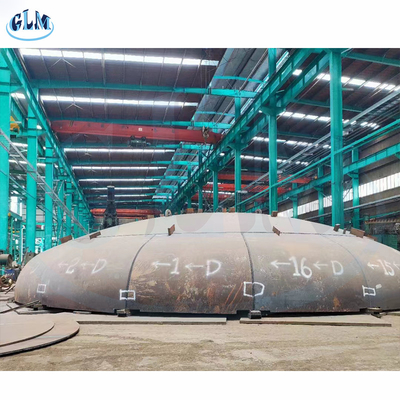 Dia 11000mm 65mm Espessura aço carbono cabeça torisférica, coroa, cabeças de pétalas