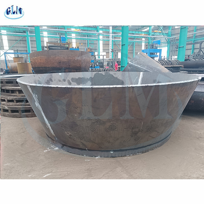 7000 mm de diâmetro de aço grande placa cone, cabeça de tanque cônica
