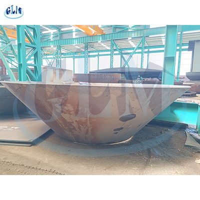 Cabeças de tanque de segmento de cone de aço personalizado Tratamento térmico normalizado