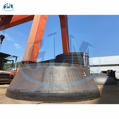 Cabeça de tanque cônica de aço carbono, cone concêntrico, cone excêntrico