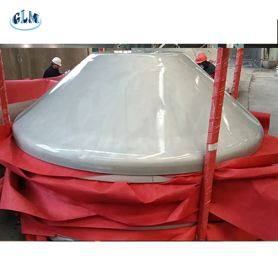 Cabeças de tanque cônicas de aço inoxidável, com fundo para tanque