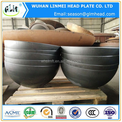 Cabeça abaulada plana de aço carbono personalizada para tanques de armazenamento e caldeiras