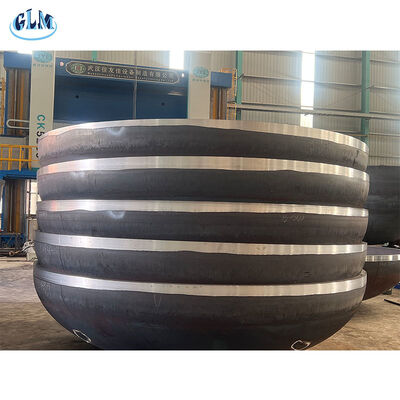 Cabeça elíptica com inspecção UT e taxa de redução de 10% para recipientes de alta pressão até 10000 mm