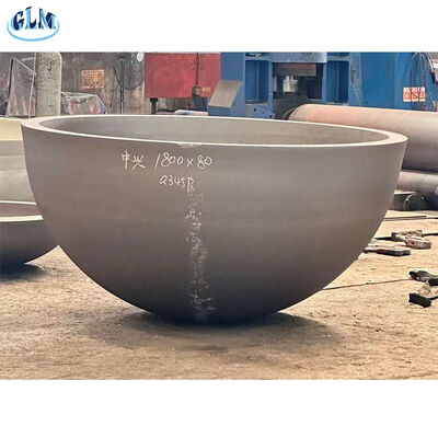 Cabeças de Tanque Hemisféricas de Aço Carbono com Espessura de 2-300mm Fabricadas de Acordo com a Norma GB para Equipamentos de Pressão