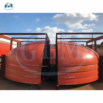 4000 mm Diâmetro 30 mm Espessura Aço carbono Cabeça semi-elíptica 2 a 1