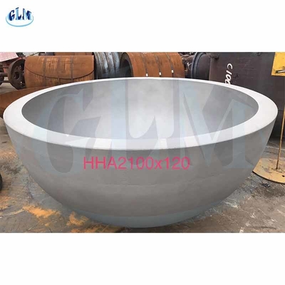 HHA 2100mm 120mm Cabeças de tanque hemisféricas ANSI Termas de prato para recipientes sob pressão
