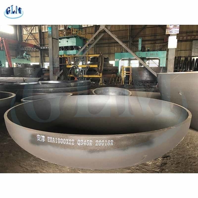 Q345R 1800 mm Diâmetro 300 mm Espessura Vaso de pressão Cabeça de prato Fábricação da ponta do prato