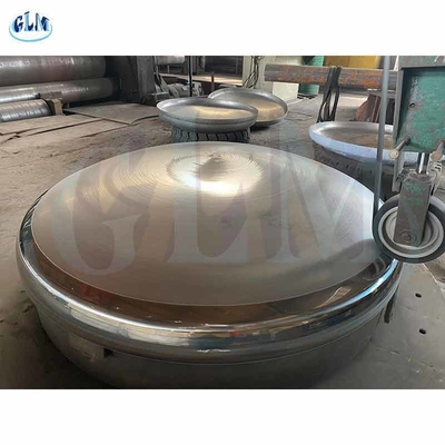 89mm 500MM ASME PED Torisférica cabeça de prato Tipos de fim de prato em recipiente de pressão