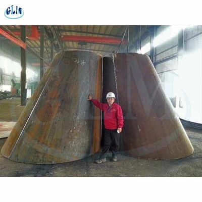 PED 300mm 89MM cilindro cabeça de tanque cônico raio da coroa de metal elíptico