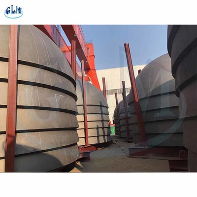 800mm 900mm 1000mm Capacidades de tanque em prato Cabeças de tanque hemisféricas Forjado aço leve