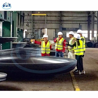 500 mm a 1600 mm Cabeças de tanque hemisféricas Meia bola de aço carbono 16Mn