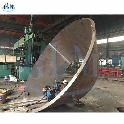 25 mm 5000 mm Cabeças de tanque cônicas de aço carbono Dimensões da cabeça semi-elíptica