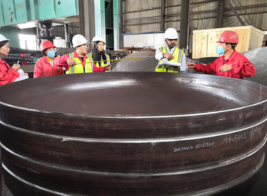 ASME 1000MM Cabeça de recipiente de aço inoxidável