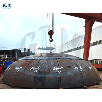 Aço de carbono 2:1 cabeça elíptica de prato de ponta diâmetro 11000 mm espessura 58 mm
