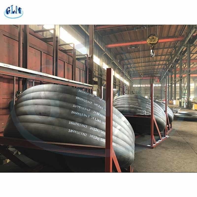 Única espessura flangeada do diâmetro 6mm das cabeças 2412mm do tanque