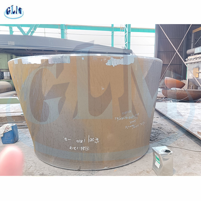 Espessura de cabeças cônica 74mm do tanque da identificação 3300MM da parte inferior de SA516 Gr70