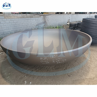 Espessura elíptica do diâmetro 44mm da cabeça 2700mm do tanque do 2:1 do aço carbono