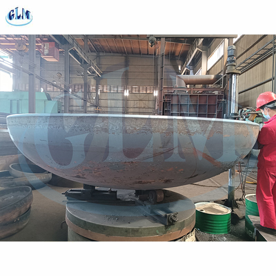 extremidade tornada côncava Ellipsoidal do 2:1 do aço carbono do diâmetro de 4800mm para os tanques de armazenamento