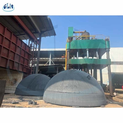 Cabeças de tanque hemisféricas de aço corten revestido industrial na construção de embarcações de pressão esférica