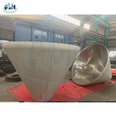 Cone de aço inoxidável concêntrico, cone de chapa de metal